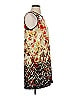 Kensie 100% Polyester Graphic Brown Ivory Cocktail Dress Size S - photo 4