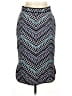 Bisou Bisou Chevron-herringbone Blue Casual Skirt Size M - photo 1