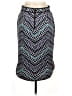 Bisou Bisou Chevron-herringbone Blue Casual Skirt Size M - photo 2