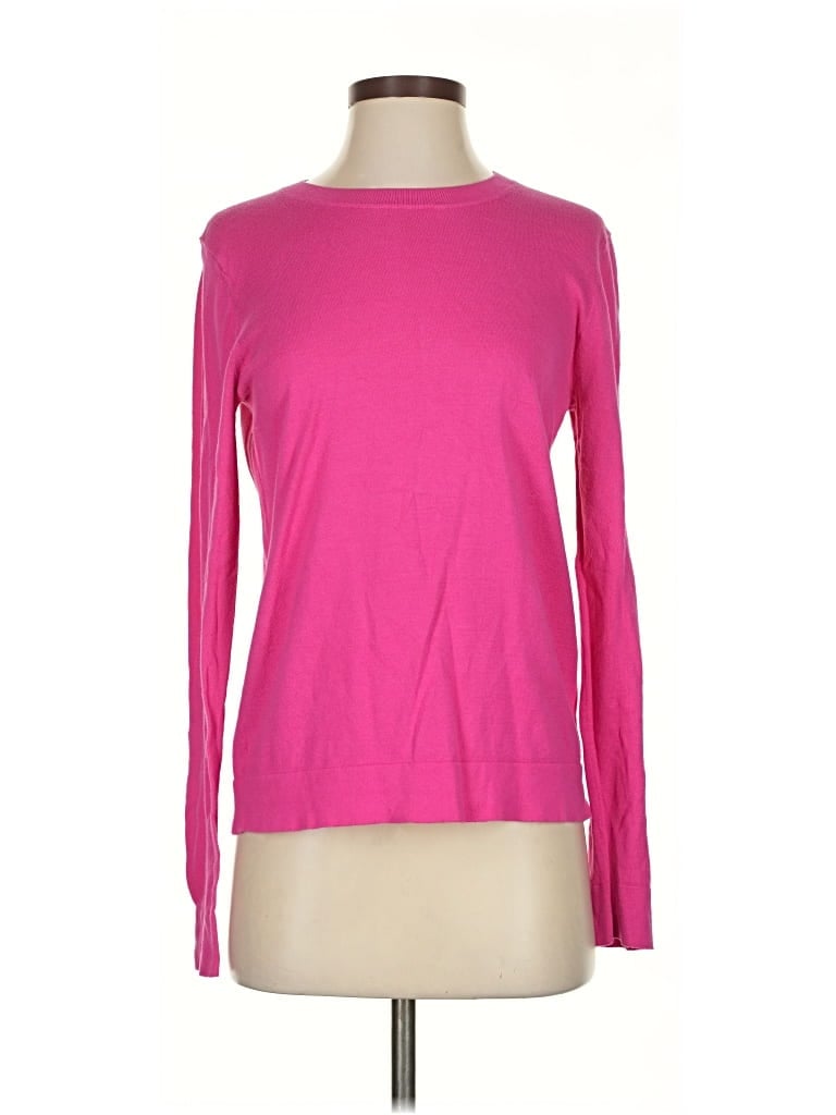 Pre-owned J.crew Factory Store Pullover Sweater In Pink