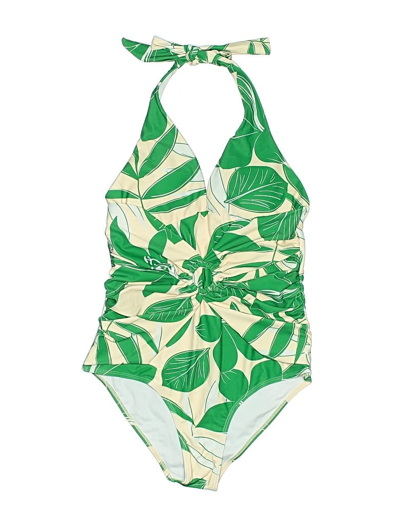 Pre-owned Unbranded One Piece Swimsuit In Green