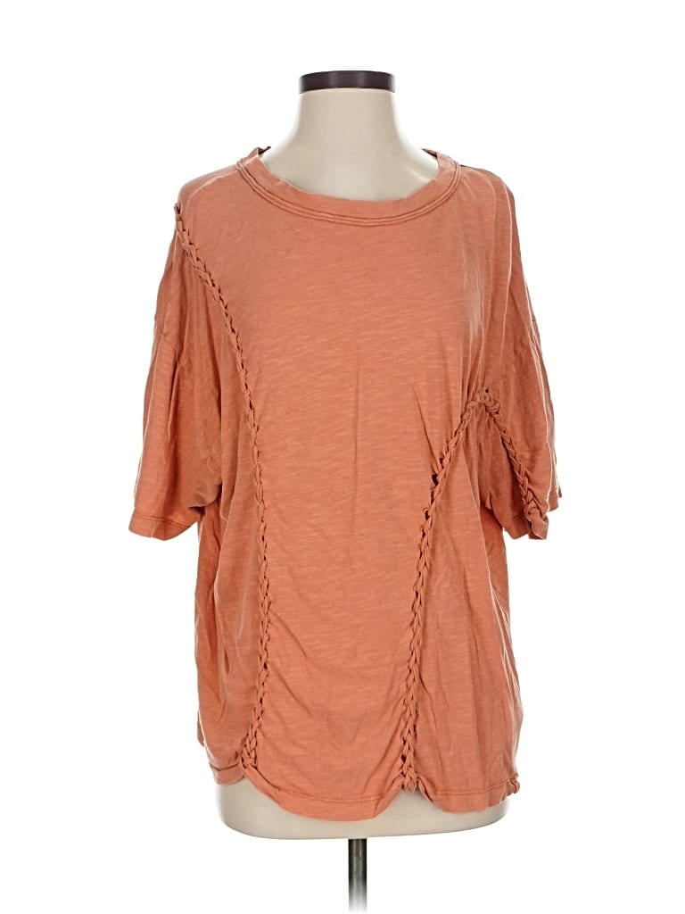 Pre-owned We The Free 3/4 Sleeve T-shirt In Orange