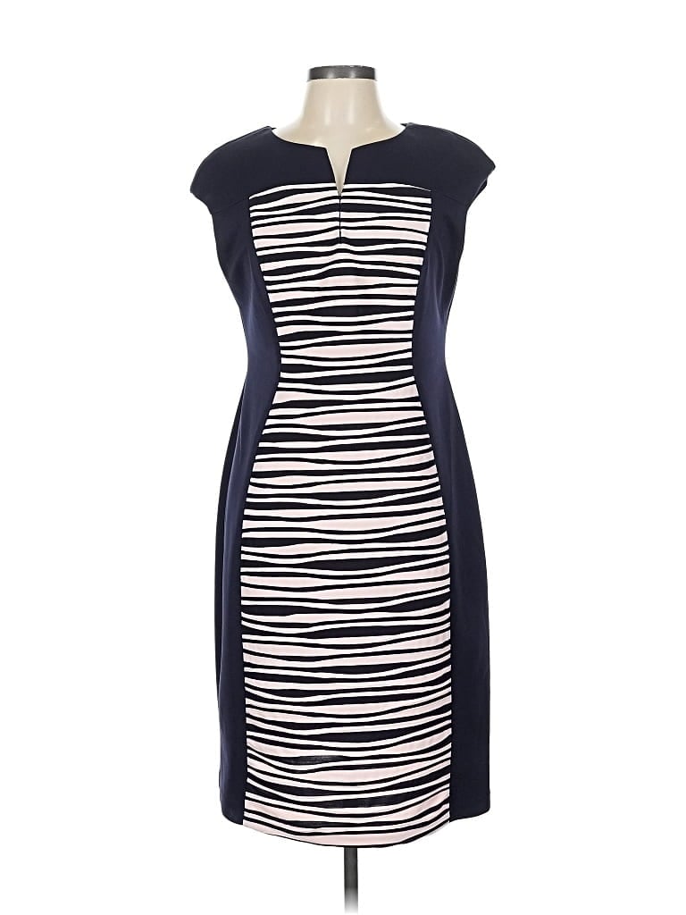 Pre-owned Connected Apparel Cocktail Dress In Blue