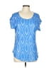 Crosby Blue Short Sleeve Top Size L - photo 1