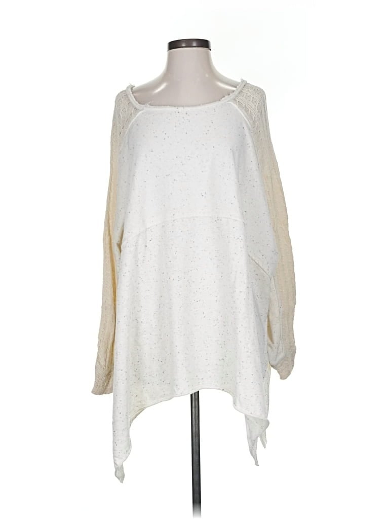 Pre-owned Free People Pullover Sweater In White