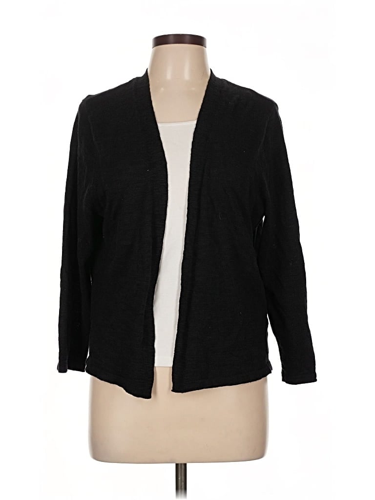 Pre-owned Croft & Barrow Cardigan Sweater In Black