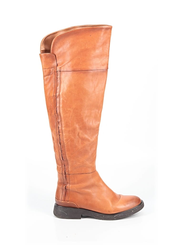 Pre-owned Franco Sarto Boots In Brown