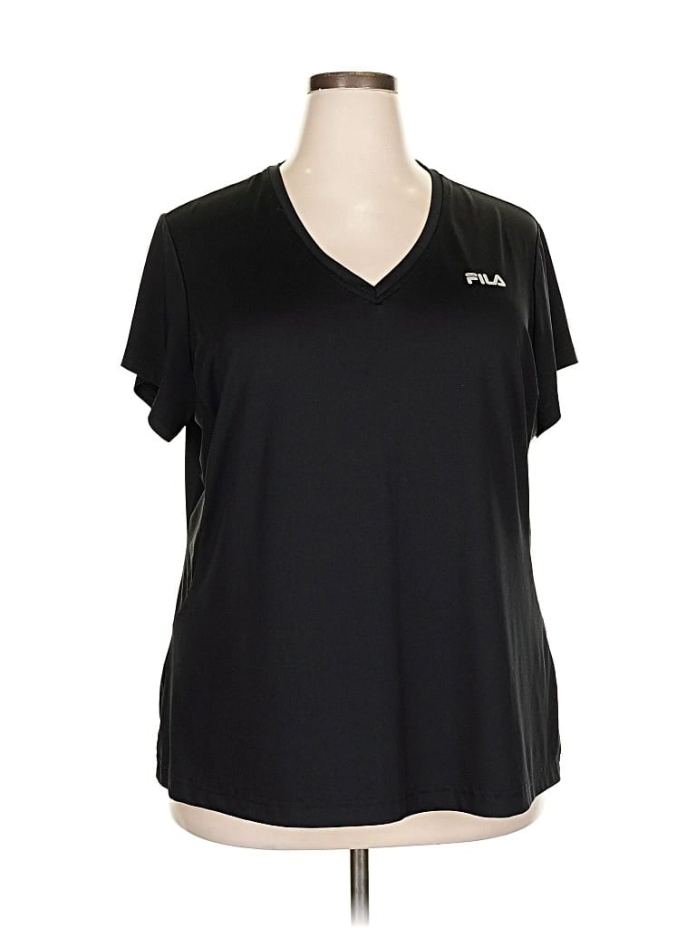 Pre-owned Fila Sport Active T-shirt In Black