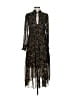 Nicholas Paisley Black Brown Cocktail Dress Size XS (estimated) - photo 1