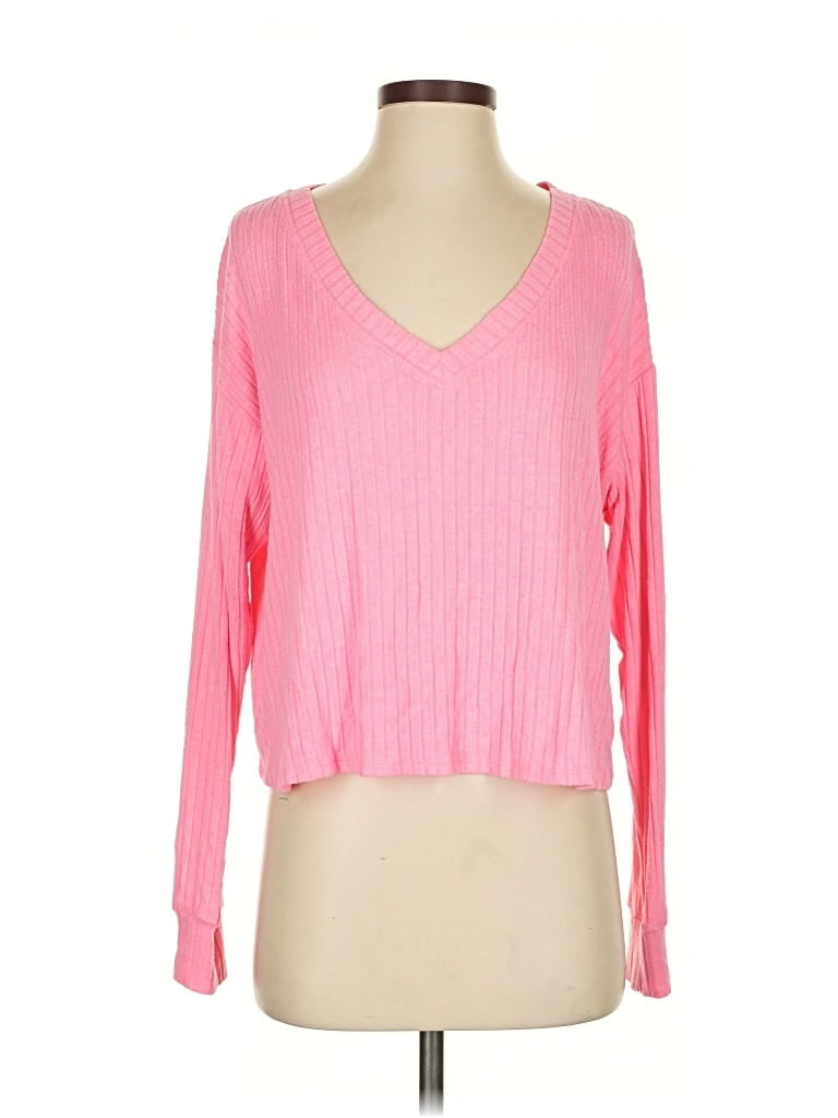 Pre-owned Victoria's Secret Pink Pullover Sweater In Pink
