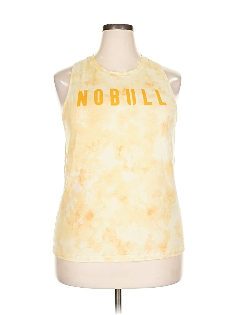 Pre-owned Nobull Sleeveless T-shirt In Yellow