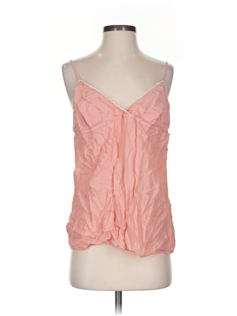 Pre-owned Banana Republic Tank Top Pink Plunge Neckline Tops