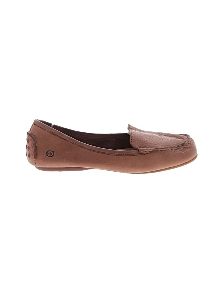 Pre-owned Born Flats In Brown