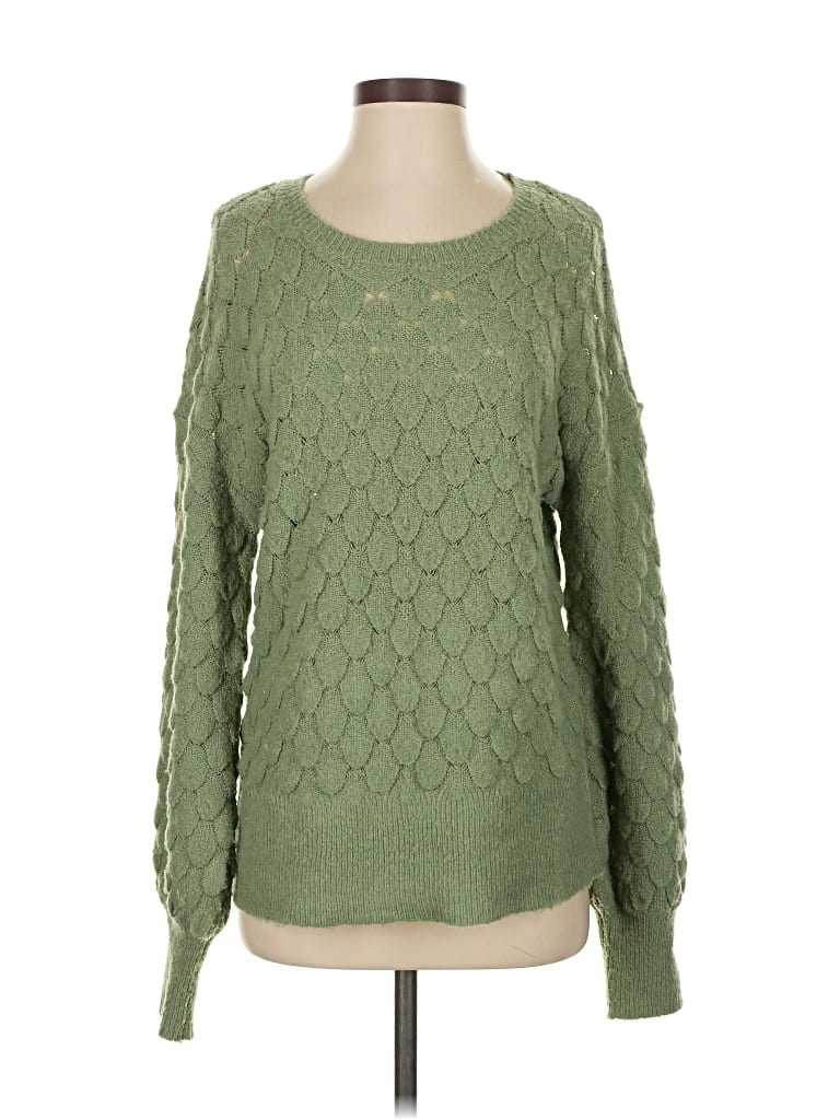 Pre-owned Abbeline Pullover Sweater In Green