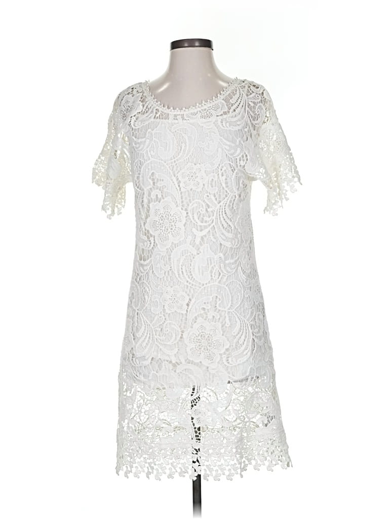 Pre-owned Yoana Baraschi Cocktail Dress In White