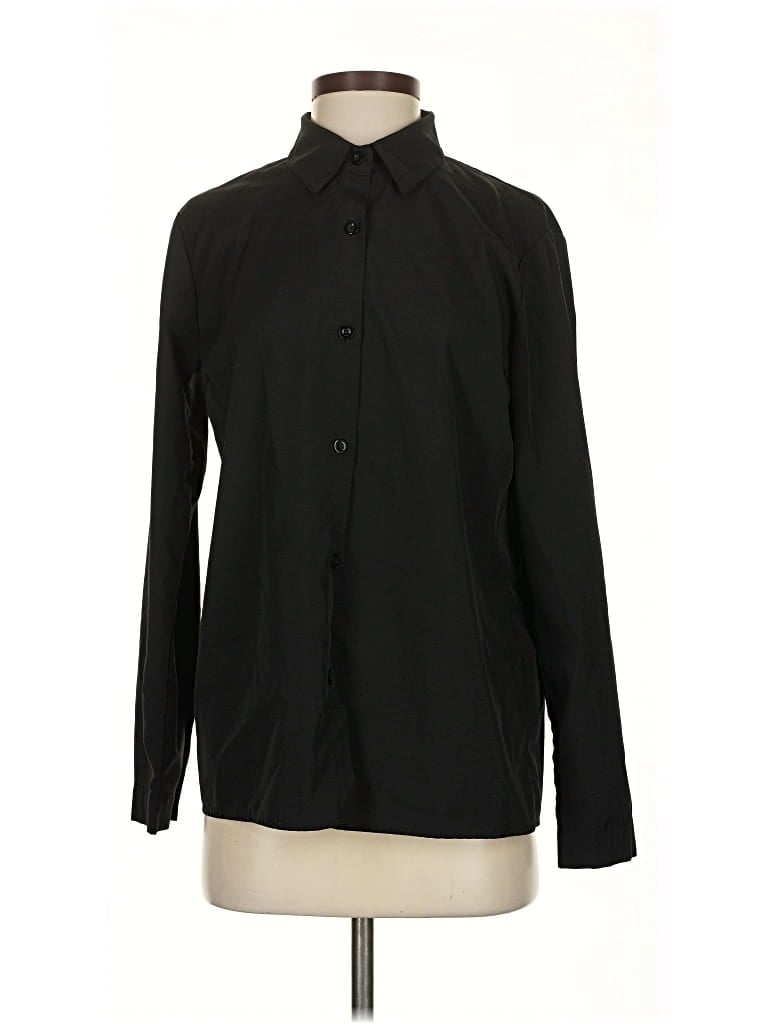 Pre-owned Hotouch Long Sleeve Blouse In Black