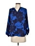 Simply Vera Vera Wang 100% Polyester Blue 3/4 Sleeve Blouse Size XS - photo 1