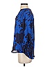 Simply Vera Vera Wang 100% Polyester Blue 3/4 Sleeve Blouse Size XS - photo 5
