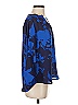 Simply Vera Vera Wang 100% Polyester Blue 3/4 Sleeve Blouse Size XS - photo 4