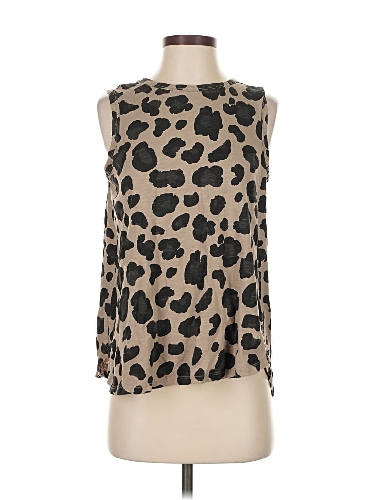 Pre-owned Mud Pie Sleeveless Blouse In Brown