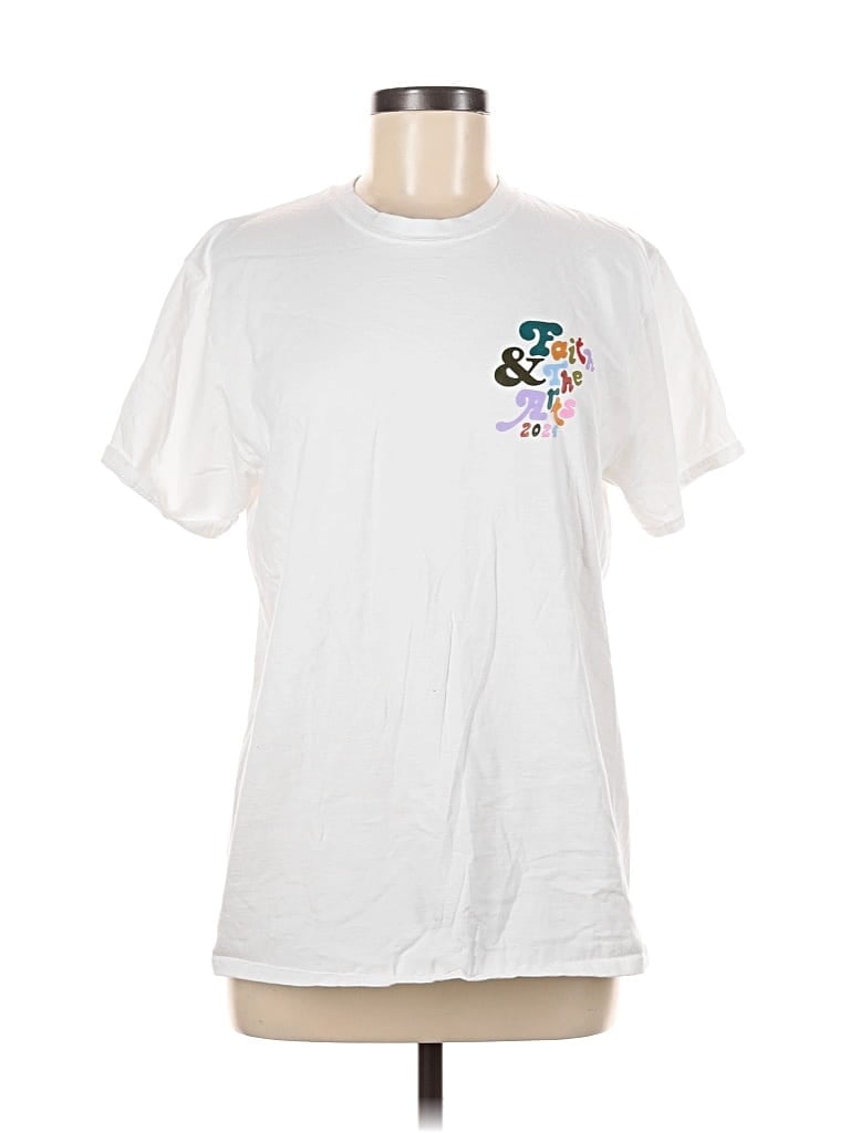 Pre-owned Russell Athletic Short Sleeve T-shirt In White
