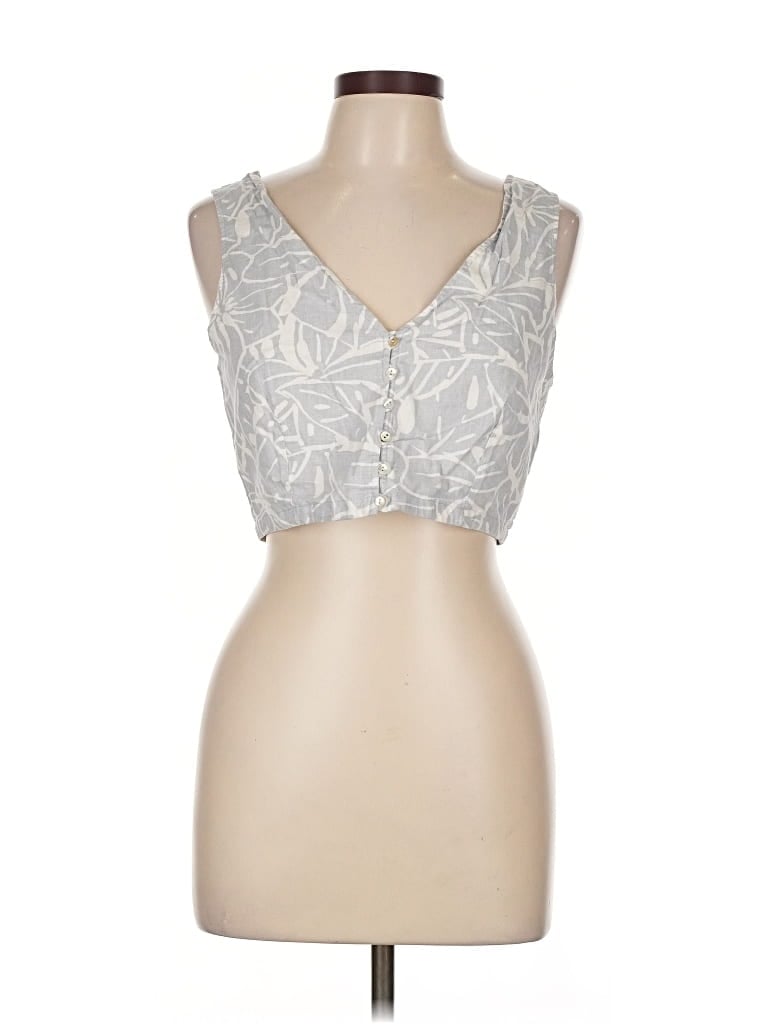 Pre-owned Madewell Sleeveless Blouse In Silver