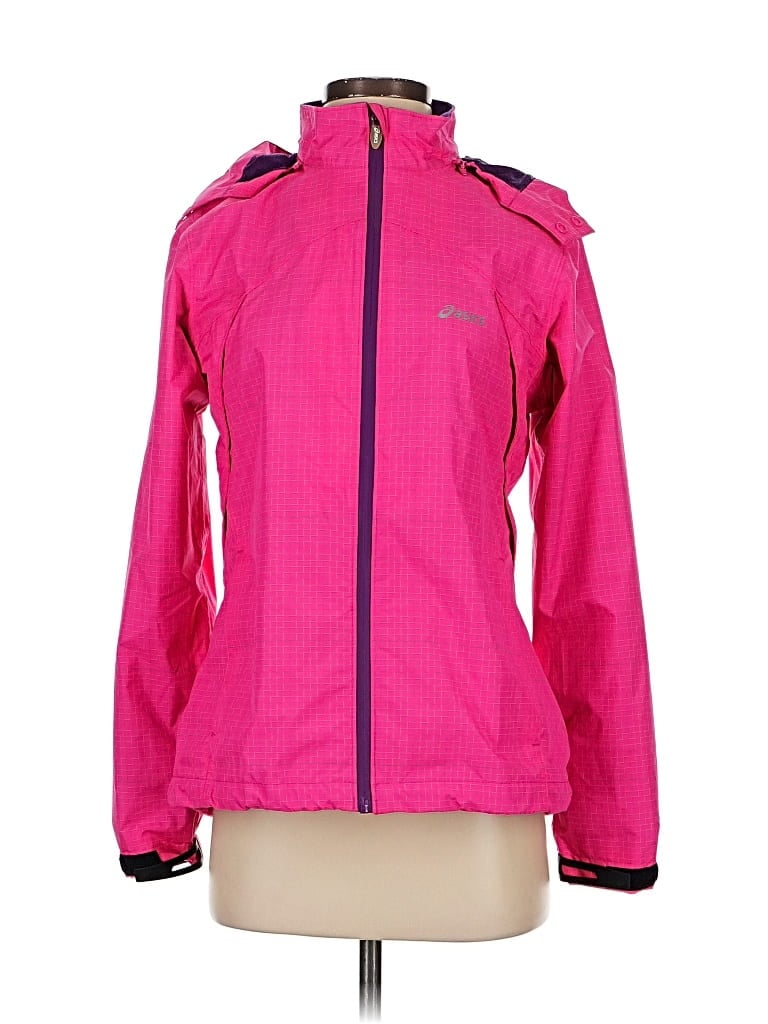 Pre-owned Asics Jacket In Pink