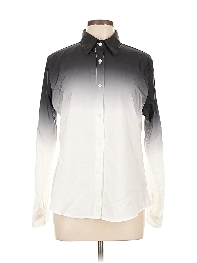 Pre-owned Unbranded Long Sleeve Blouse In White