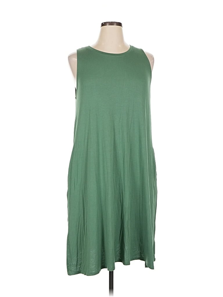 Pre-owned Lularoe Casual Dress In Green