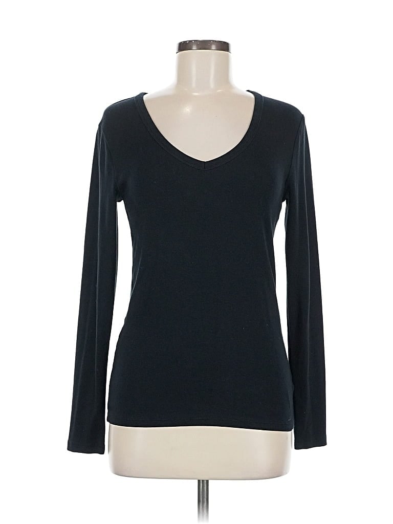 Pre-owned Gap Long Sleeve T-shirt In Black