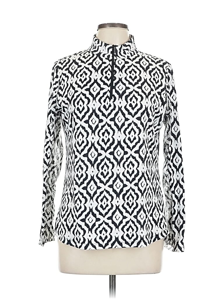 Pre-owned Ibkul Sleeveless Blouse In White