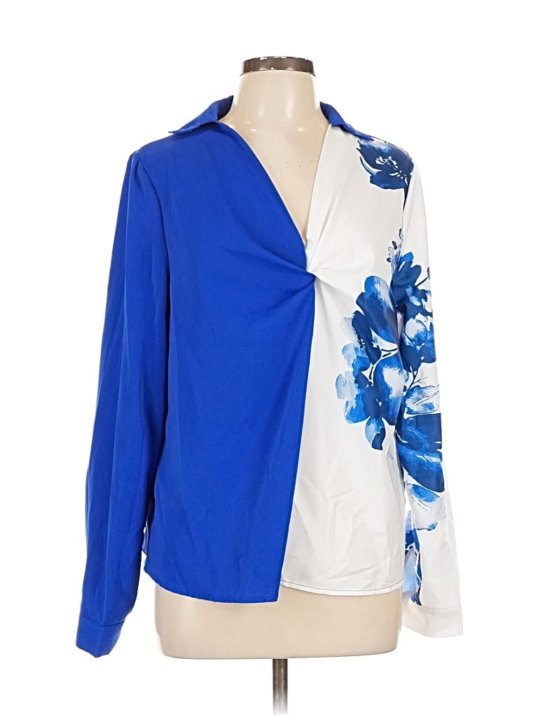 Pre-owned Unbranded Long Sleeve T-shirt In Blue