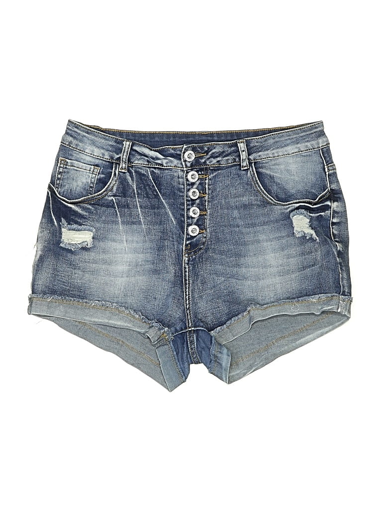 Pre-owned Jeans Denim Shorts In Blue