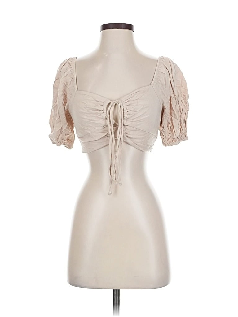 Pre-owned Wild Fable Tank Top Tan Sweetheart Neckline Tops In Brown