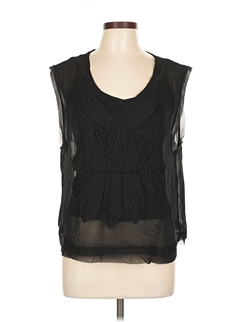 Pre-owned Lovestitch Sleeveless Blouse In Black