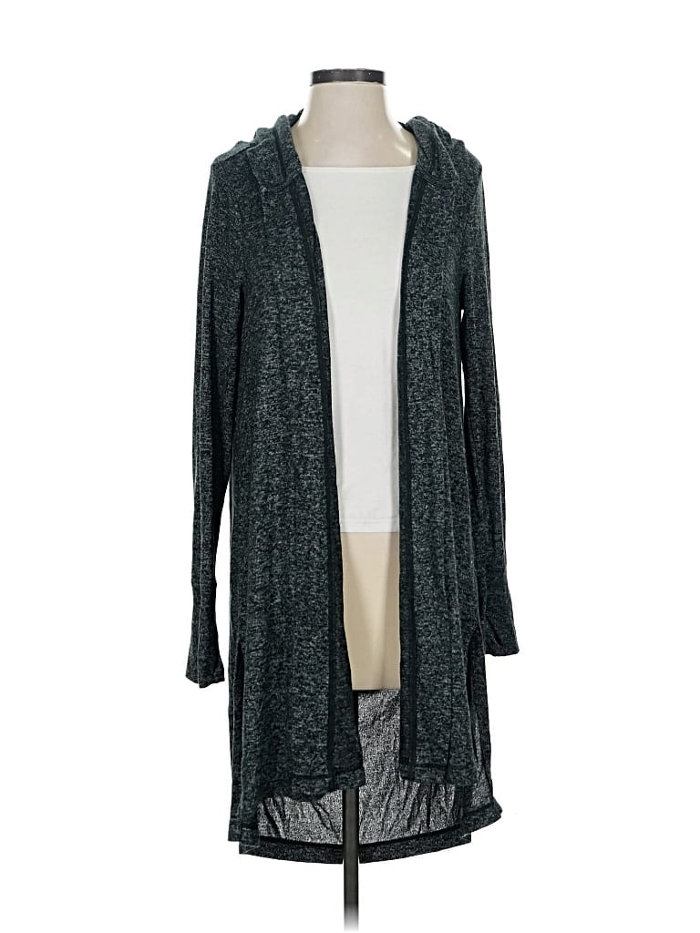 Pre-owned Athleta Cardigan Sweater In Gray