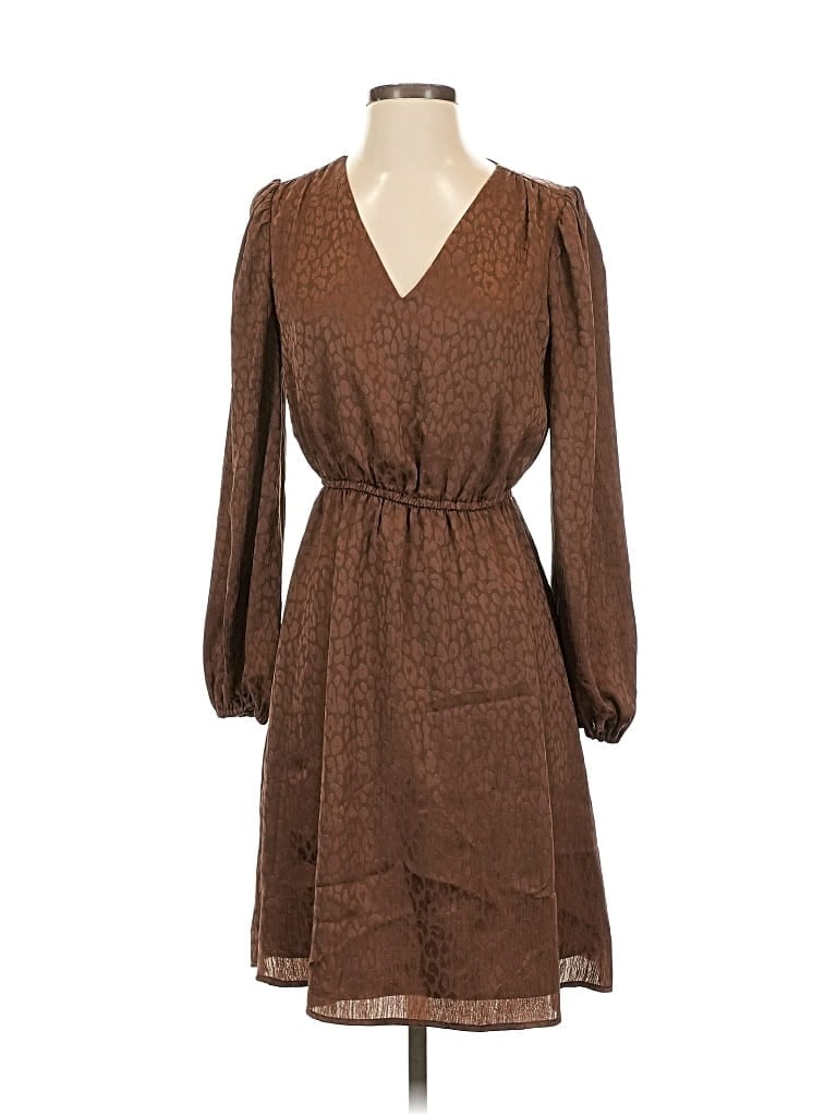 Pre-owned Ann Taylor Factory Casual Dress In Brown
