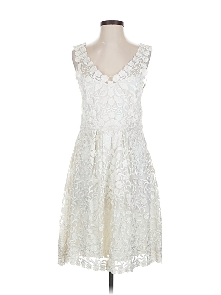 Pre-owned Bhldn Cocktail Dress In White