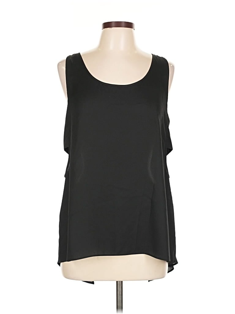 Pre-owned Express Sleeveless Top Black Scoop Neck Tops