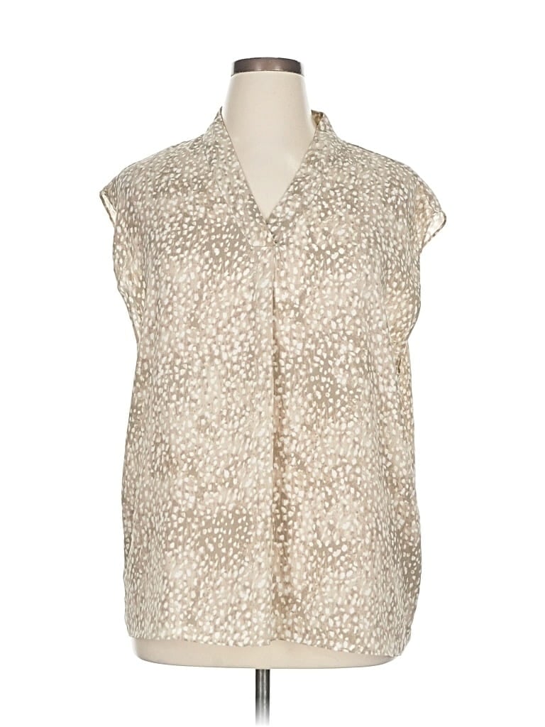 Pre-owned H By Halston Sleeveless T-shirt In White