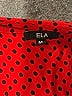 Ela Polka Dots Red Sleeveless Button-Down Shirt Size M - photo 7