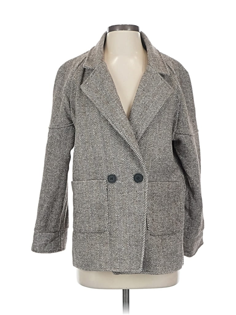 Pre-owned Assorted Brands Blazer Jacket In Brown