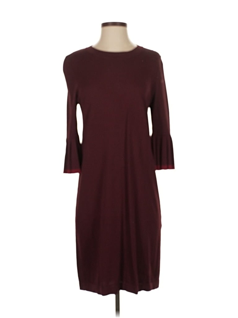 Pre-owned Cos Casual Dress In Burgundy