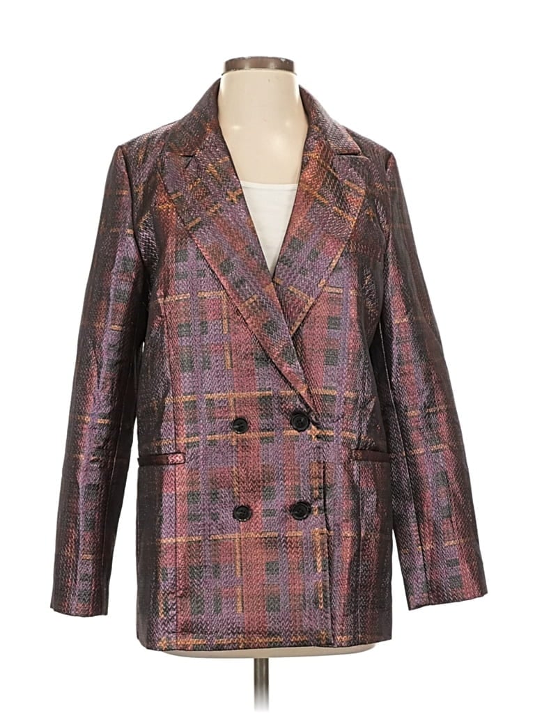 Pre-owned Hutch Blazer Jacket In Purple