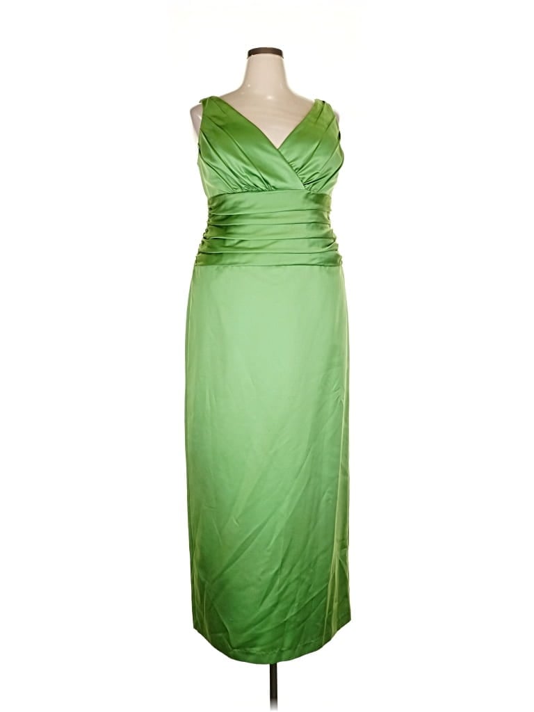 Pre-owned David's Bridal Cocktail Dress In Green