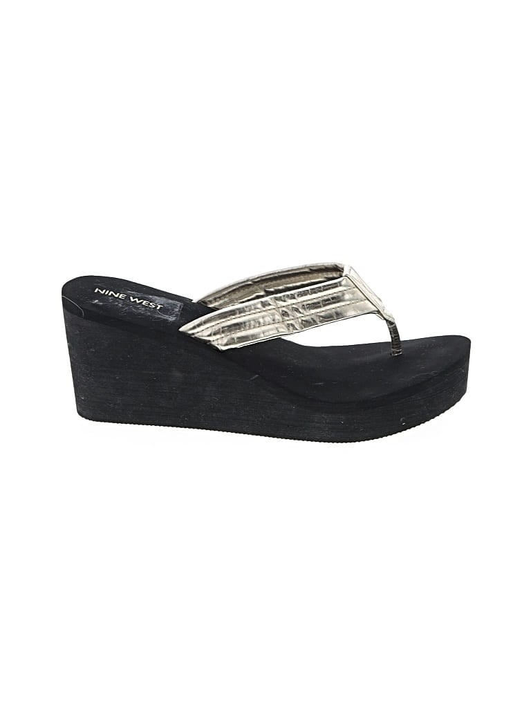 Pre-owned Nine West Wedges In Black