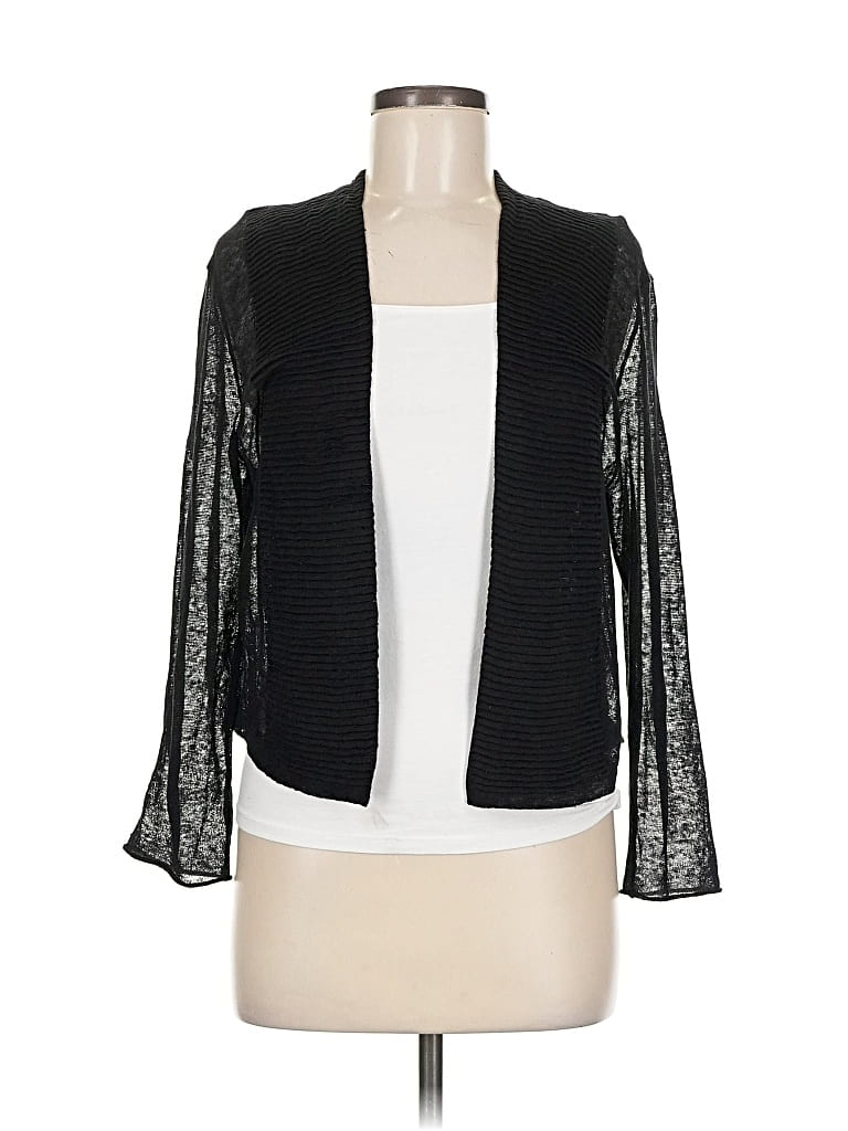 Pre-owned Nic + Zoe Kimono In Black