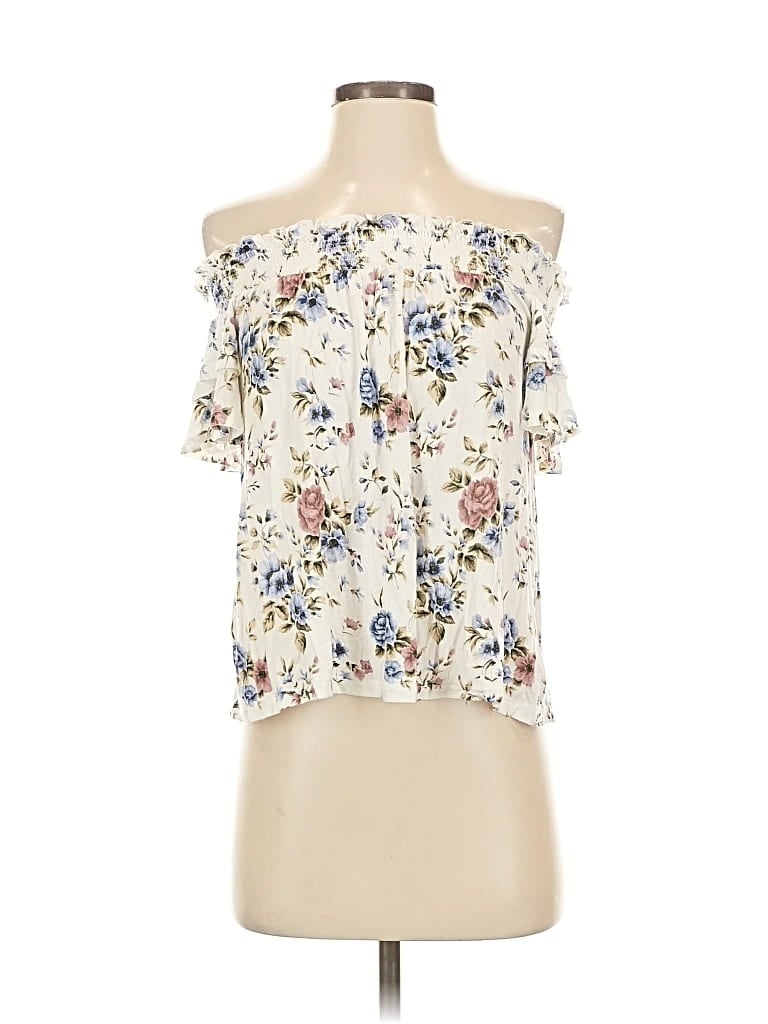 Pre-owned American Eagle Outfitters Sleeveless Blouse In White