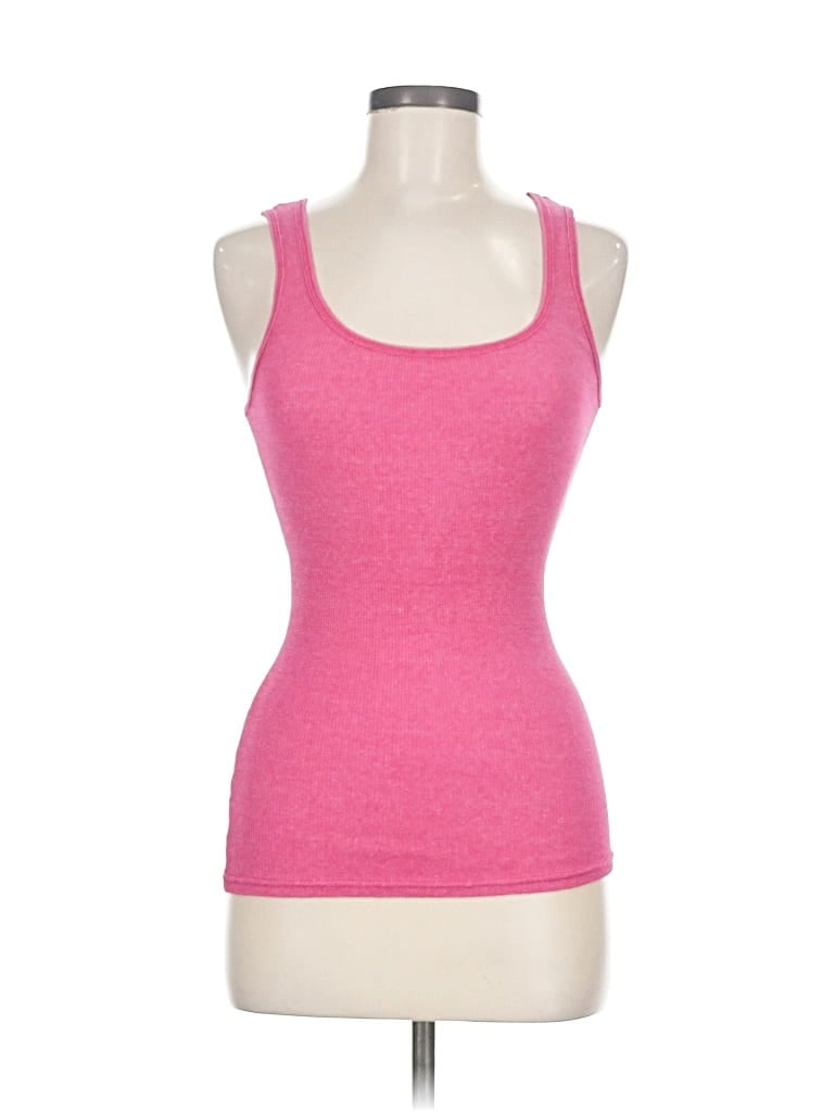 Pre-owned Michael Stars Tank Top Pink Halter Neckline Tops