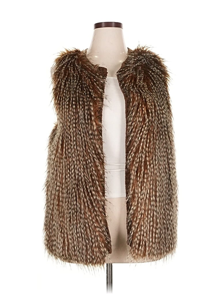 Pre-owned Eyeshadow Cardigan Sweater In Brown